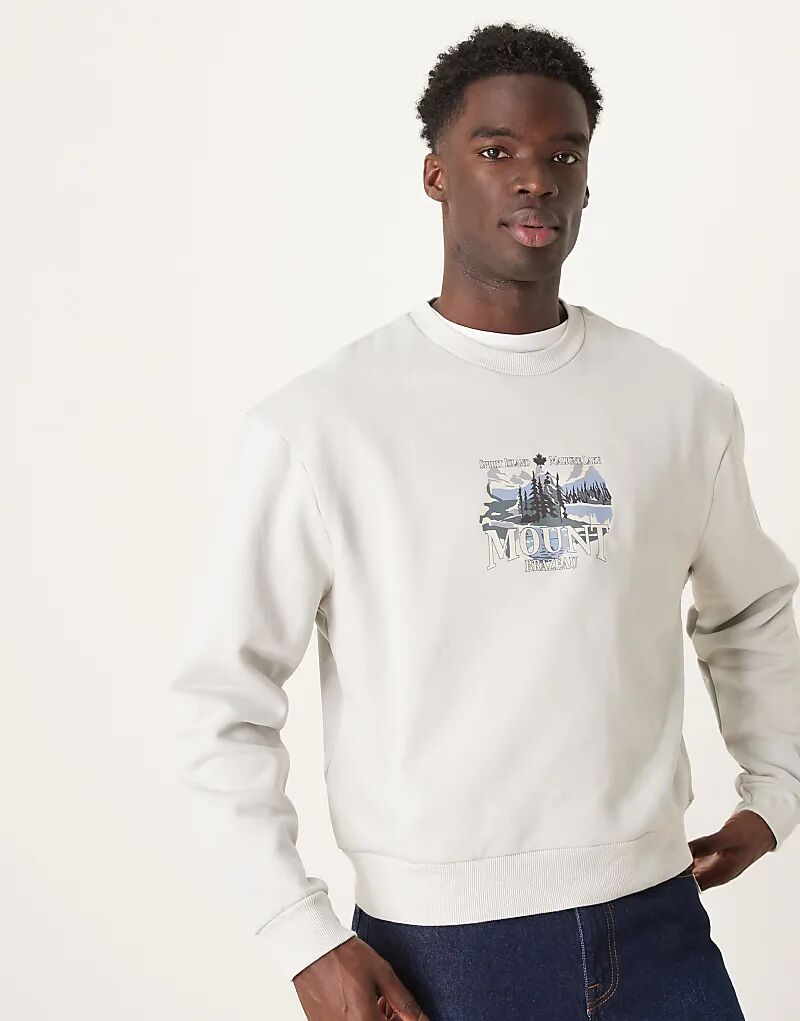 Свободный свитшот oversize с принтом гор светло-серого цвета ASOS DESIGN
Свободный свитшот oversize с принтом гор светло-серого цвета ASOS DESIGN