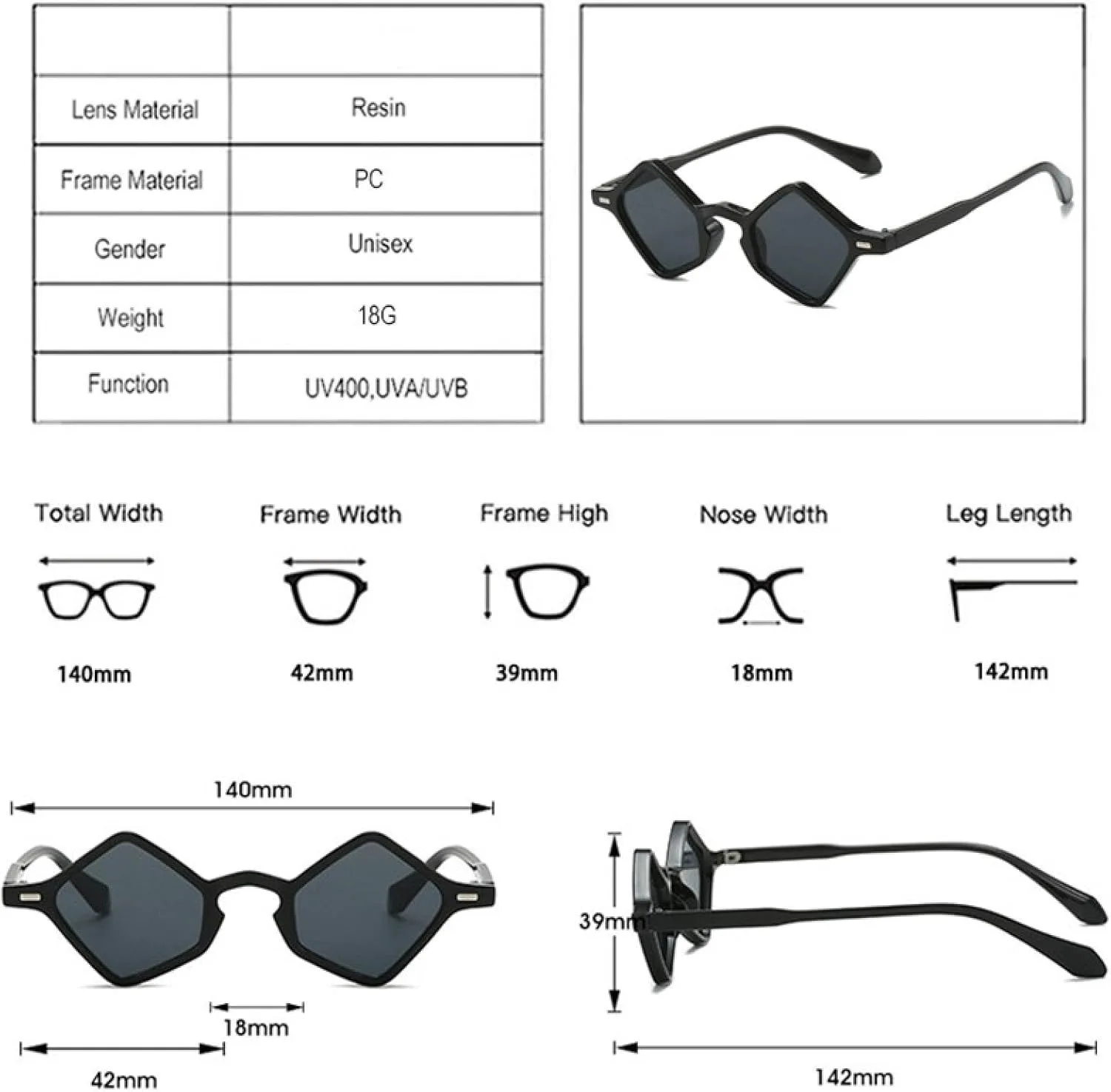 Популярные модные солнцезащитные очки в форме маленького многоугольника для женщин с прозрачными линзами Ocean Lens UV400 для мужчин HHZZYVY, Jelly Tea Tea
Популярные модные солнцезащитные очки в форме маленького многоугольника для женщин с прозрачными линзами Ocean Lens UV400 для мужчин HHZZYVY, Jelly Tea Tea