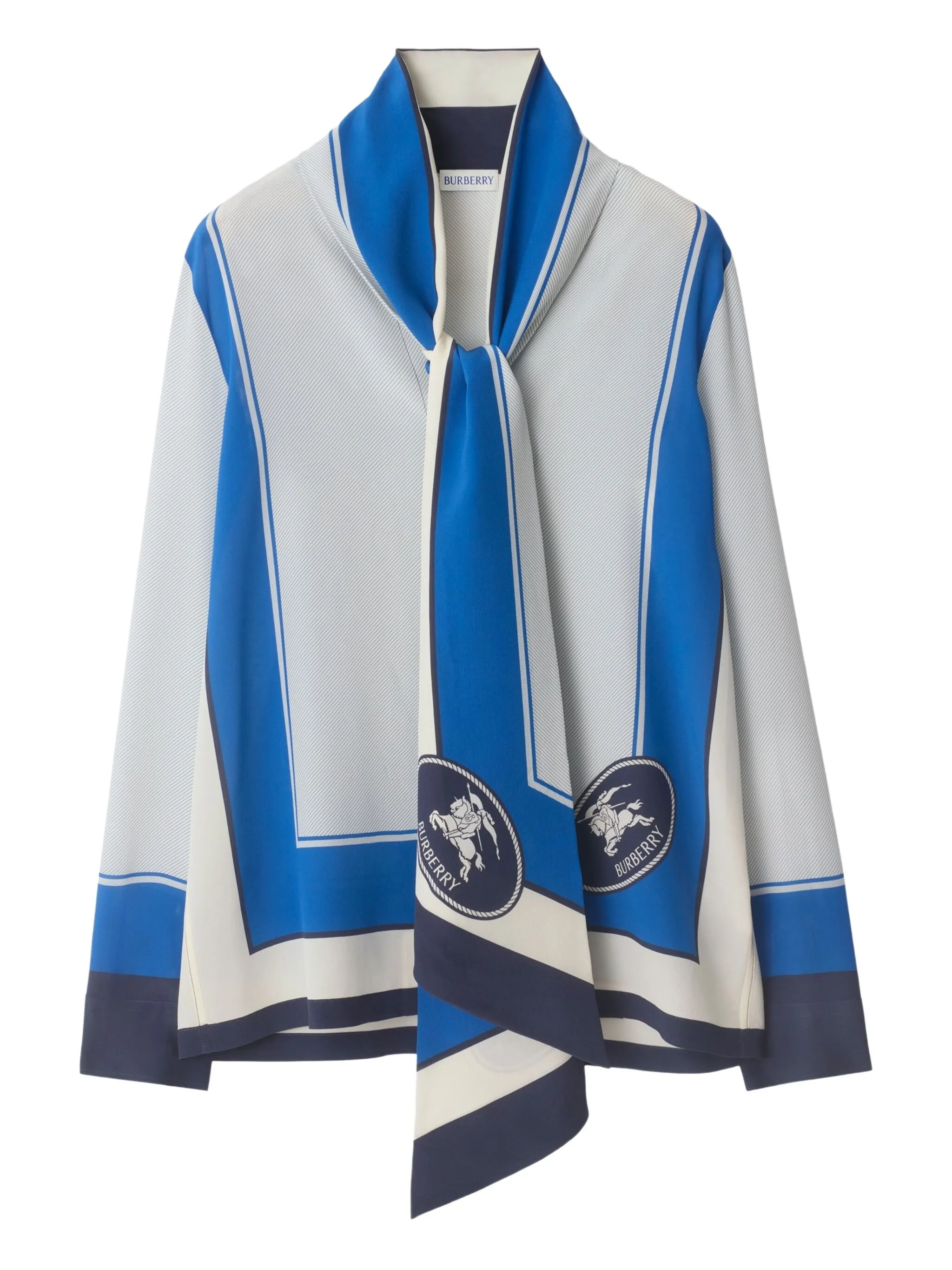 Шелковая рубашка EDK Burberry, белый
Шелковая рубашка EDK Burberry, белый