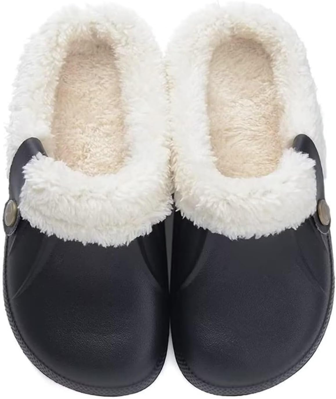 Сабо Aconhop с меховой подкладкой, водонепроницаемые тапочки, сабо на флисовой подкладке для женщин и мужчин, мягкие зимние теплые домашние и уличные тапочки, черный
Сабо Aconhop с меховой подкладкой, водонепроницаемые тапочки, сабо на флисовой подкладке для женщин и мужчин, мягкие зимние теплые домашние и уличные тапочки, черный