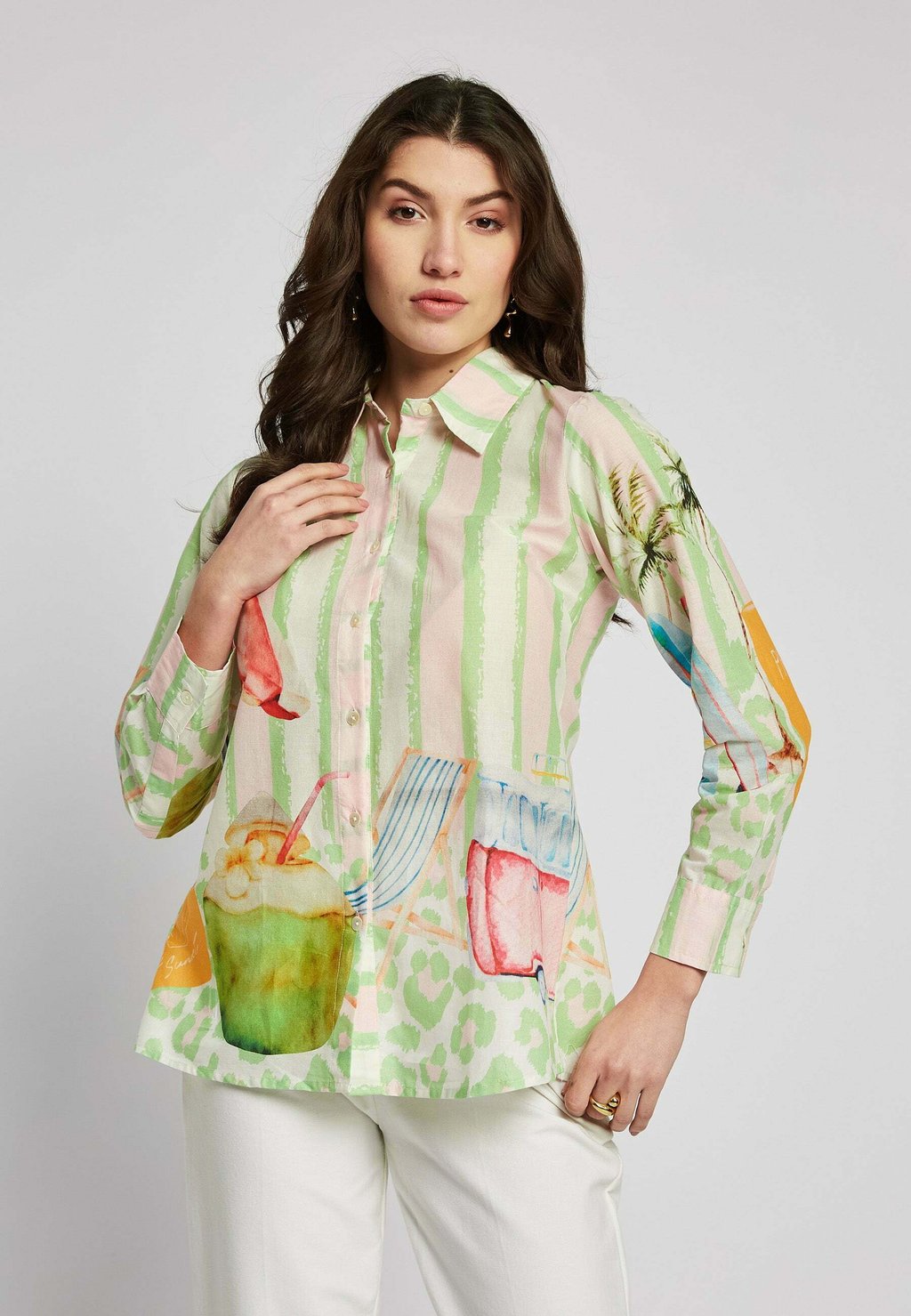 Блузка на пуговицах CIEL Be Sunset, мультиколор
Блузка на пуговицах CIEL Be Sunset, мультиколор