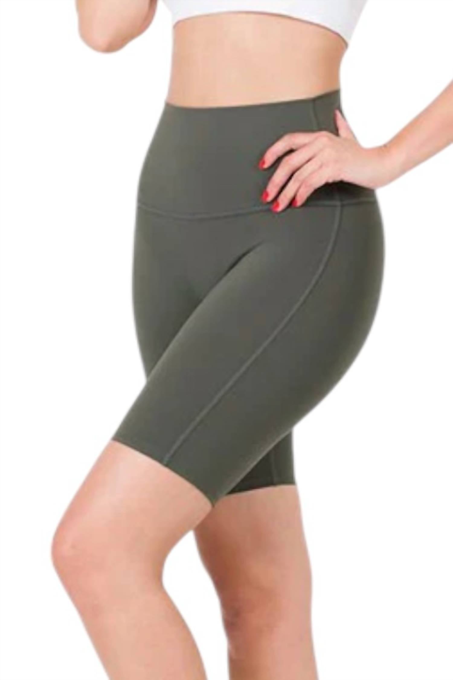 Спортивные байкерские шорты с высокой талией в пепельно-сером цвете ZENANA, серый
Спортивные байкерские шорты с высокой талией в пепельно-сером цвете ZENANA, серый