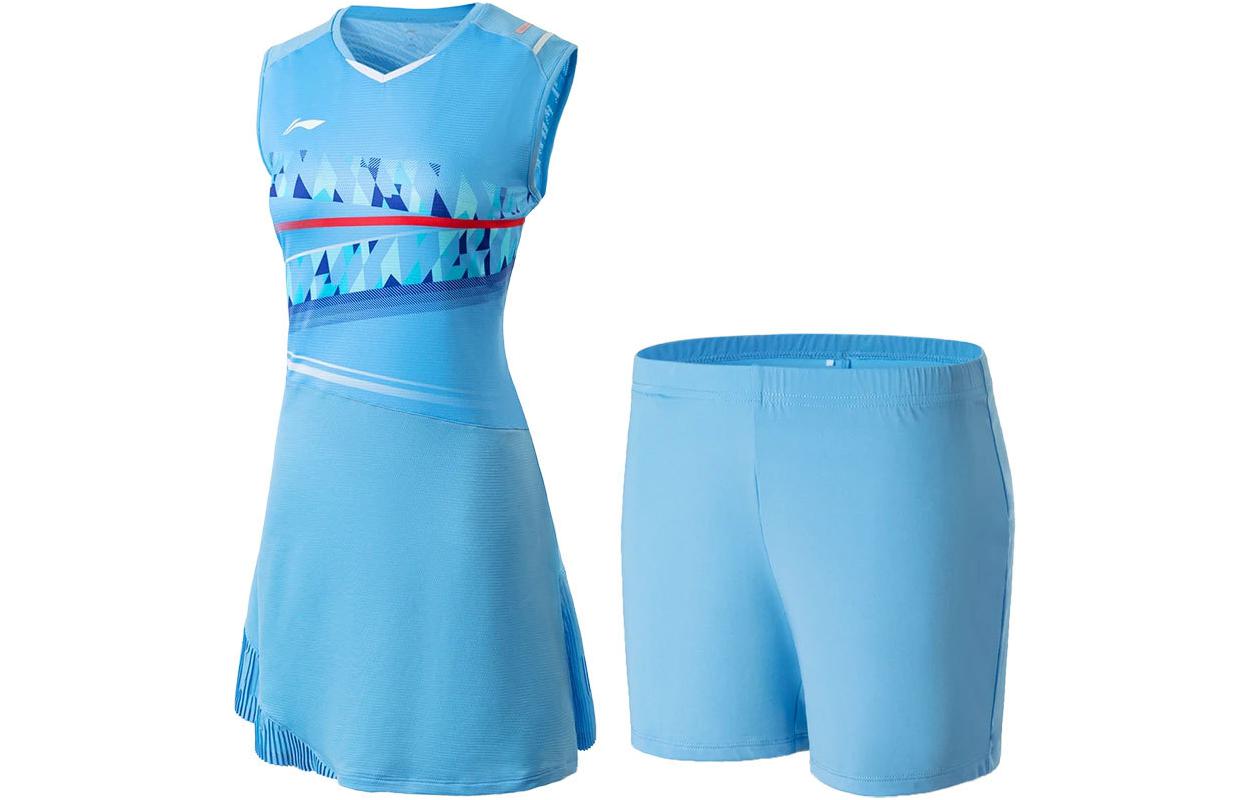 LINING Комплект юбки для бадминтона женский bright sky blue
LINING Комплект юбки для бадминтона женский bright sky blue