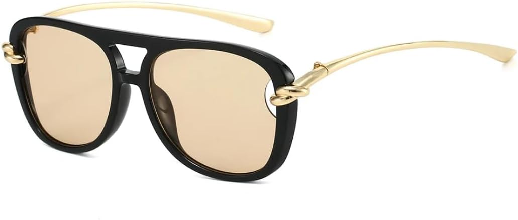 Винтажные большие панк-солнцезащитные очки для женщин, роскошные ретро-очки из металла овальной формы, модные солнцезащитные очки с двойным дужком для использования на открытом воздухе UUPTTPL, Black Champagne
Винтажные большие панк-солнцезащитные очки для женщин, роскошные ретро-очки из металла овальной формы, модные солнцезащитные очки с двойным дужком для использования на открытом воздухе UUPTTPL, Black Champagne