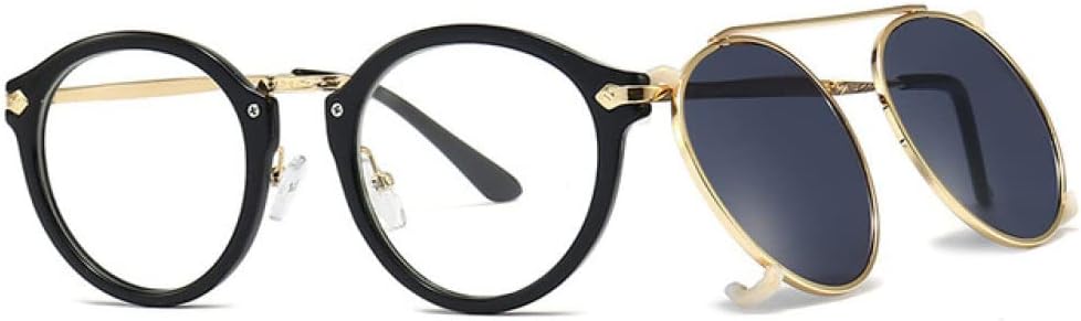 Женские солнцезащитные очки круглые с металлическим зажимом, солнцезащитные очки в стиле ретро, мужские очки с защитой от УФ-излучения UV400, прозрачные солнцезащитные очки LANGSER, Gold Gray
Женские солнцезащитные очки круглые с металлическим зажимом, солнцезащитные очки в стиле ретро, мужские очки с защитой от УФ-излучения UV400, прозрачные солнцезащитные очки LANGSER, Gold Gray