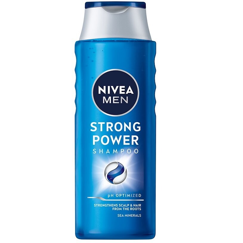 Nivea, Men Strong Power укрепляющий шампунь для волос 400мл
Nivea, Men Strong Power укрепляющий шампунь для волос 400мл