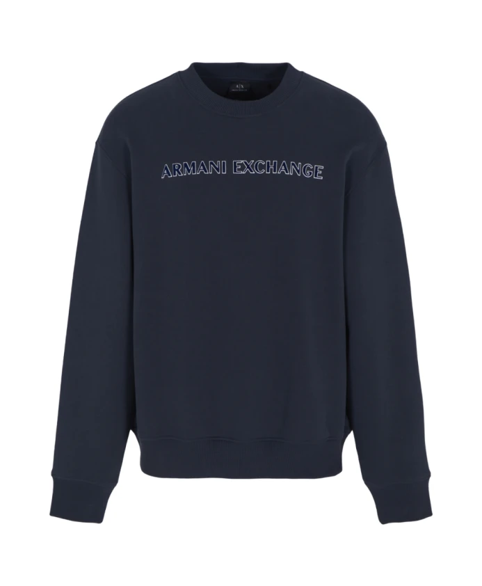 Эластичный свитер интерлок с логотипом Armani Exchange, синий
Эластичный свитер интерлок с логотипом Armani Exchange, синий