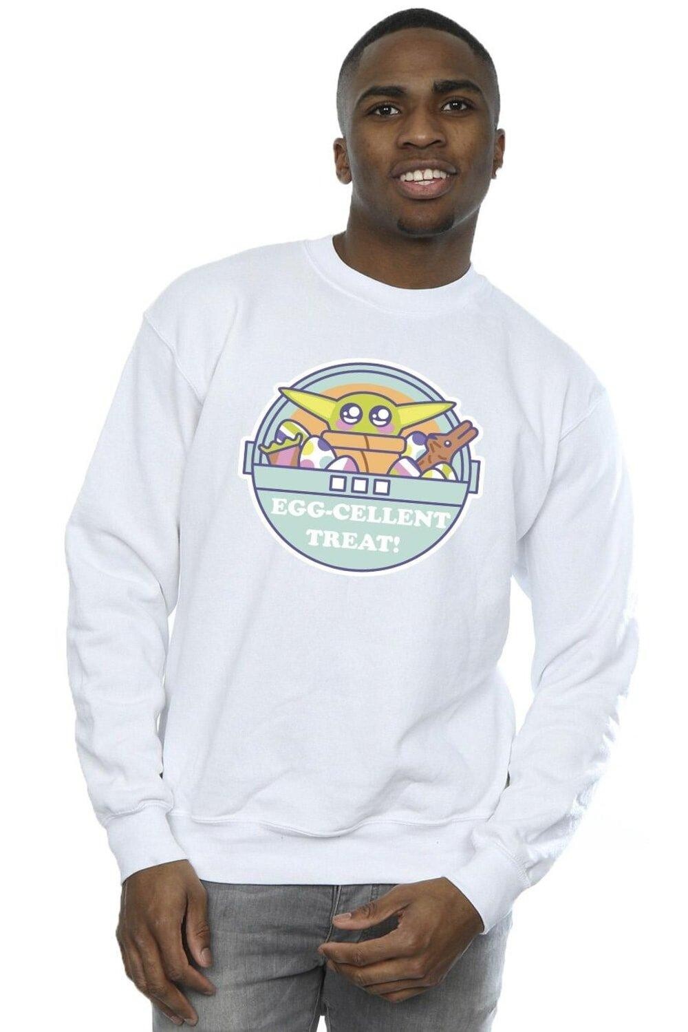 Пасхальный свитшот Mandalorian Eggcellent Star Wars, белый 
Пасхальный свитшот Mandalorian Eggcellent Star Wars, белый
