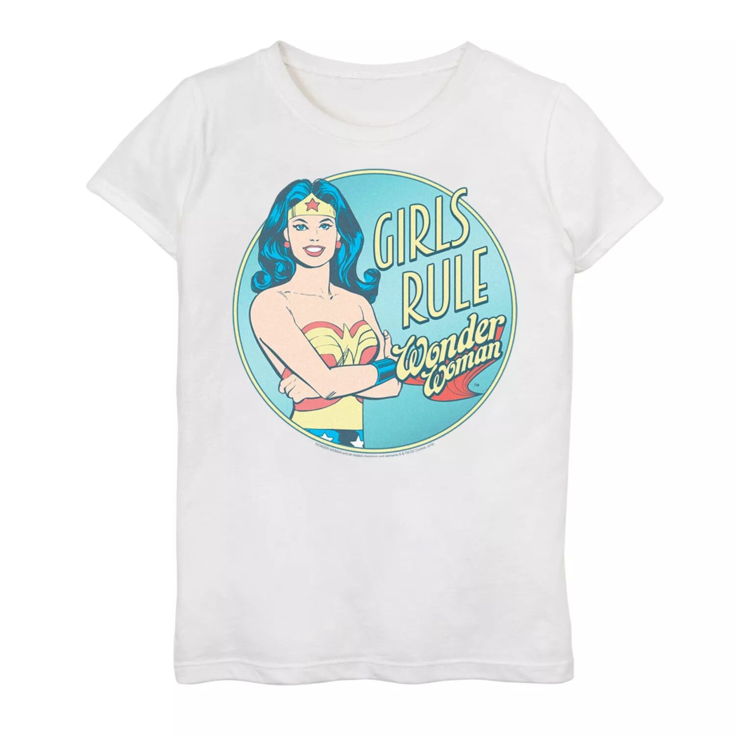 Футболка с графическим рисунком для девочек 7–16 лет DC Comics Wonder Woman Girls Rule DC Comics
Футболка с графическим рисунком для девочек 7–16 лет DC Comics Wonder Woman Girls Rule DC Comics