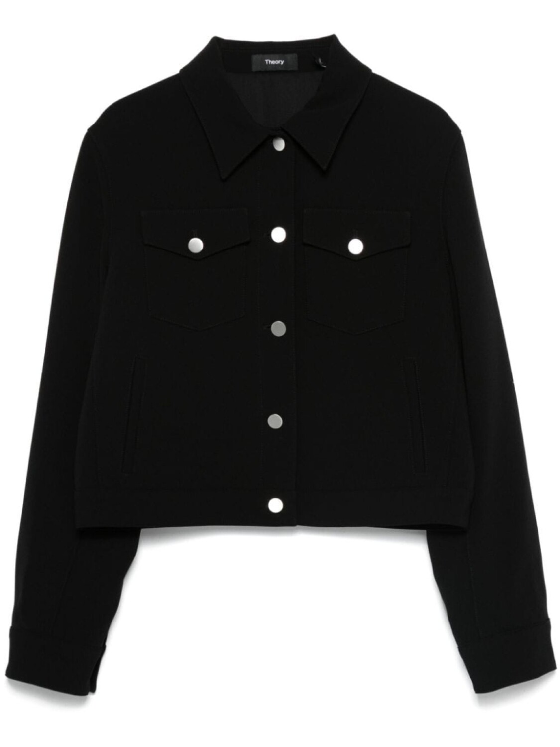 Theory креповый жакет, черный 
Theory креповый жакет, черный
