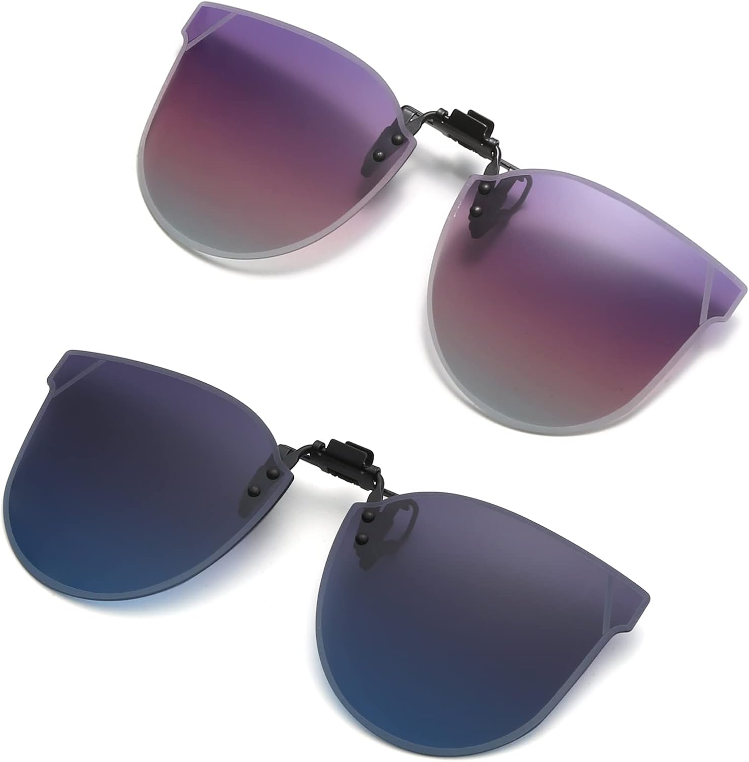 Поляризованные солнцезащитные очки YAMEIZE с клипсами - безободковые откидные очки с защитой от УФ-излучения, модель «кошачий глаз», подходят для женщин и мужчин, для вождения и активного отдыха, Gradient Purple+gradient Blue
Поляризованные солнцезащитные очки YAMEIZE с клипсами - безободковые откидные очки с защитой от УФ-излучения, модель «кошачий глаз», подходят для женщин и мужчин, для вождения и активного отдыха, Gradient Purple+gradient Blue