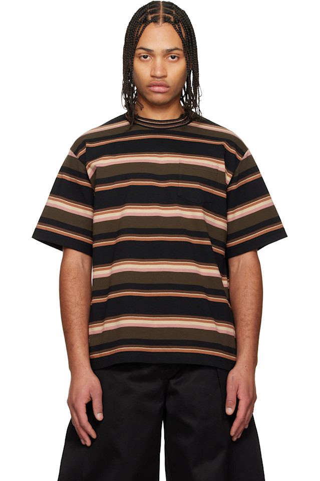 Sacai Футболка в разноцветную горизонтальную полоску
Sacai Футболка в разноцветную горизонтальную полоску