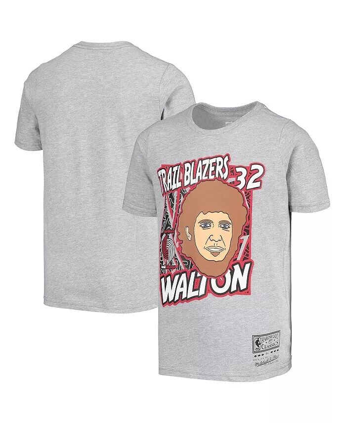 Серая футболка Big Boys Bill Walton Portland Trail Blazers Hardwood Classics King of the Court Player Mitchell & Ness
Серая футболка Big Boys Bill Walton Portland Trail Blazers Hardwood Classics King of the Court Player Mitchell & Ness