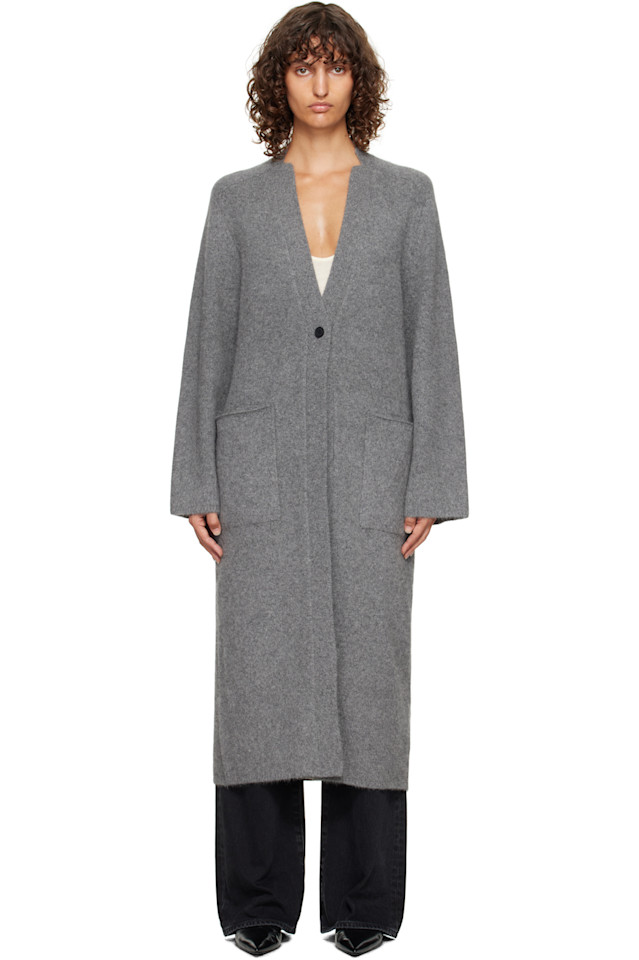 Loulou De Saison Длинный кардиган Gray smet yak blend
Loulou De Saison Длинный кардиган Gray smet yak blend