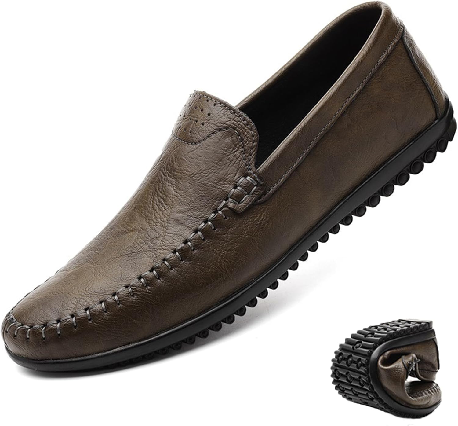 Мужские мягкие лоферы и слипоны из натуральной кожи, повседневные туфли на плоской подошве, дышащие, легкие, деловые, для прогулок, мокасины, лодочные Angrymonkey, коричневый
Мужские мягкие лоферы и слипоны из натуральной кожи, повседневные туфли на плоской подошве, дышащие, легкие, деловые, для прогулок, мокасины, лодочные Angrymonkey, коричневый