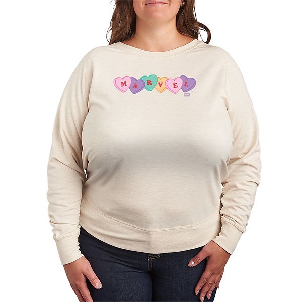 Футболка с длинным рукавом French Terry с логотипом Candy Hearts Plus Size Marvel, Beige
Футболка с длинным рукавом French Terry с логотипом Candy Hearts Plus Size Marvel, Beige