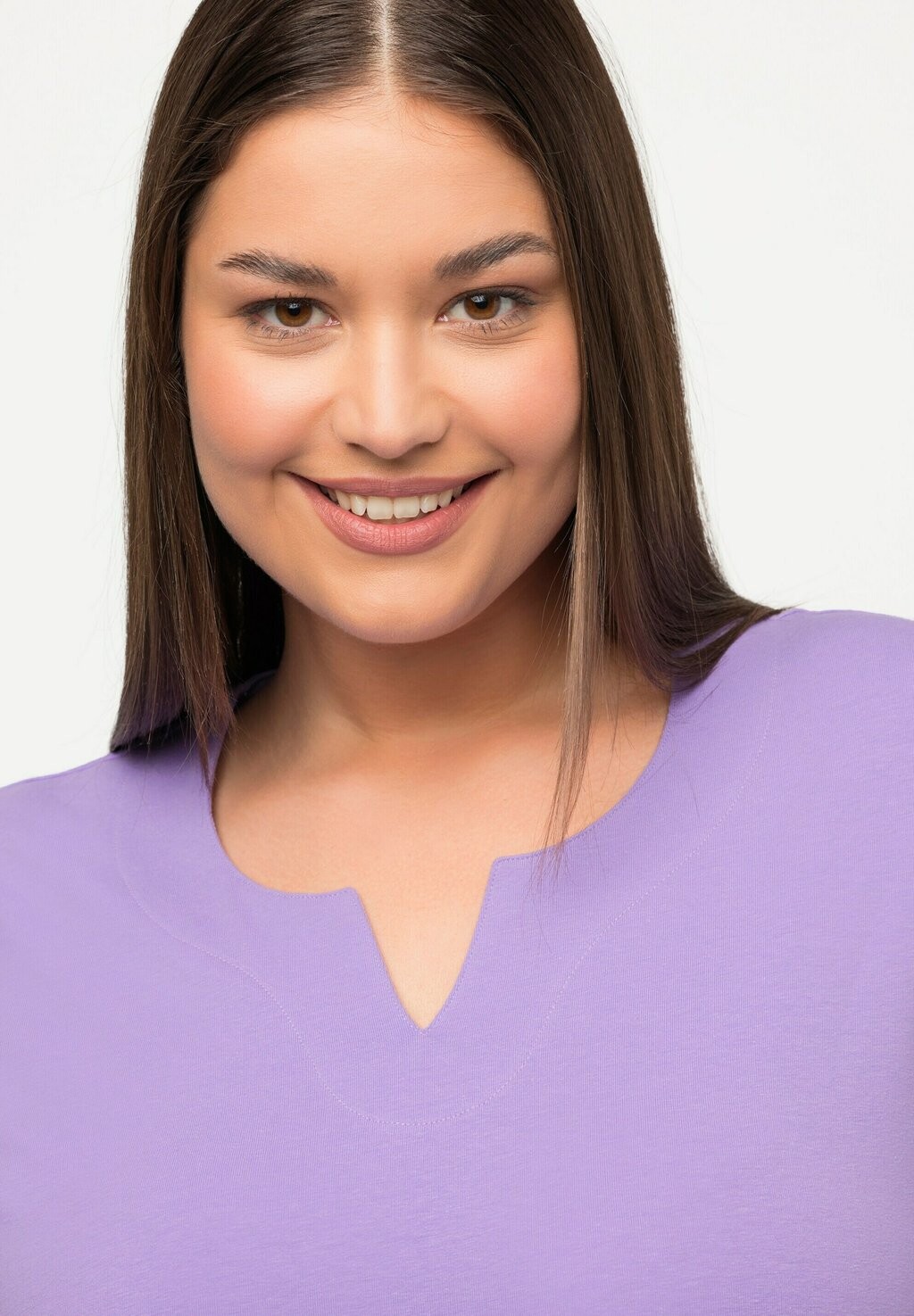 Футболка базовая Halbarm Ulla Popken, фиолетовый
Футболка базовая Halbarm Ulla Popken, фиолетовый