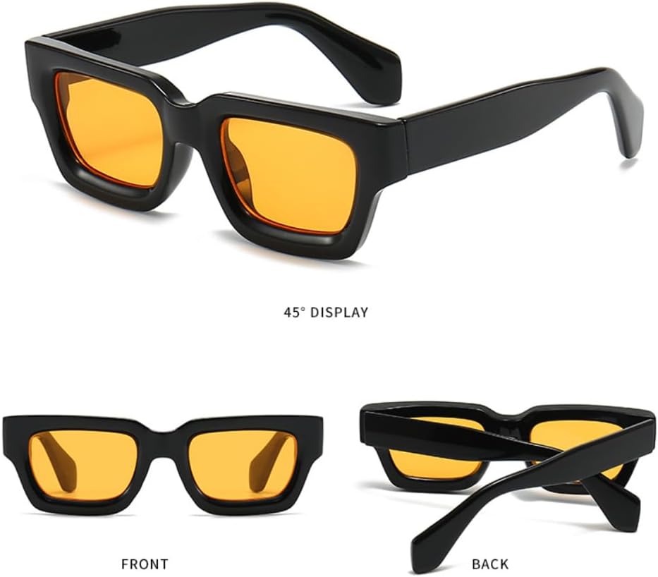 Модные квадратные солнцезащитные очки для женщин и мужчин, линзы из поликарбоната с защитой от УФ-излучения, стильный ретро-дизайн, доступны в различных цветах Generic, Black Yellow
Модные квадратные солнцезащитные очки для женщин и мужчин, линзы из поликарбоната с защитой от УФ-излучения, стильный ретро-дизайн, доступны в различных цветах Generic, Black Yellow