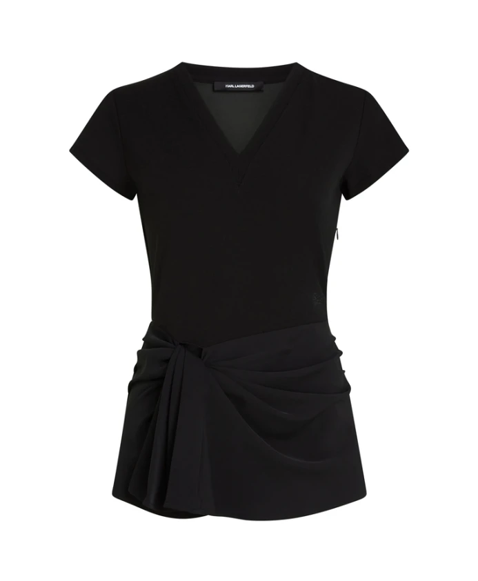 Топ с V-образным вырезом Karl Lagerfeld, черный
Топ с V-образным вырезом Karl Lagerfeld, черный