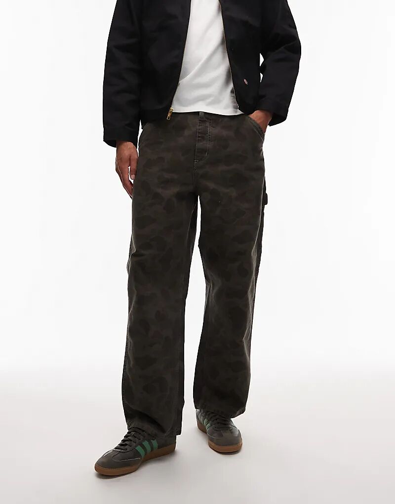 Брюки Carhartt WIP Duck с одним коленом, прямые, темно-серого цвета, камуфляж
Брюки Carhartt WIP Duck с одним коленом, прямые, темно-серого цвета, камуфляж