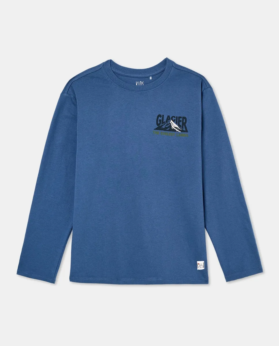 Детская футболка с длинным рукавом с принтом спереди и на спине Kids El Corte Inglés, синий
Детская футболка с длинным рукавом с принтом спереди и на спине Kids El Corte Inglés, синий