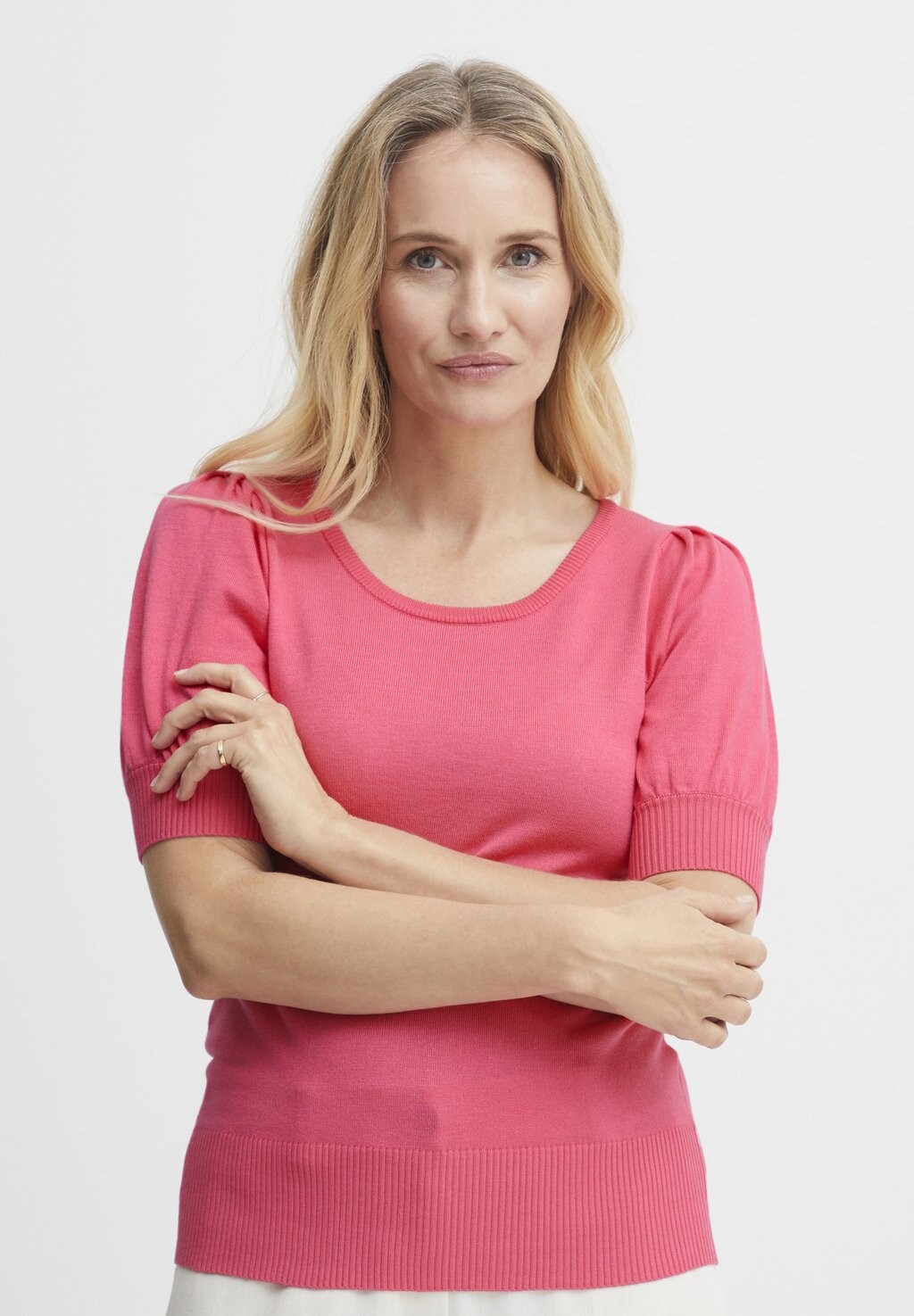 Базовая футболка Fransa, цвет camellia rose 
Базовая футболка Fransa, цвет camellia rose