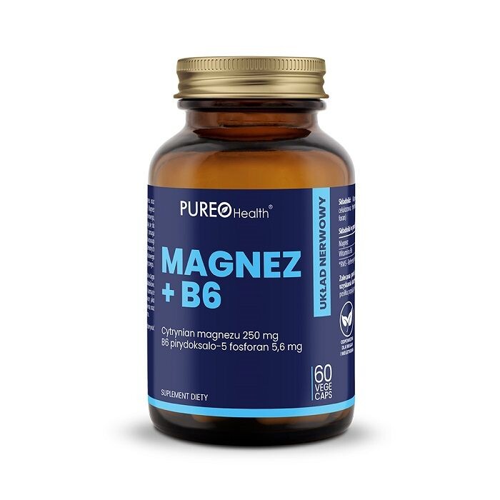 Pureo Health Magnez + B6 5-P магний с витамином В6 в капсулах, 60 шт.
Pureo Health Magnez + B6 5-P магний с витамином В6 в капсулах, 60 шт.