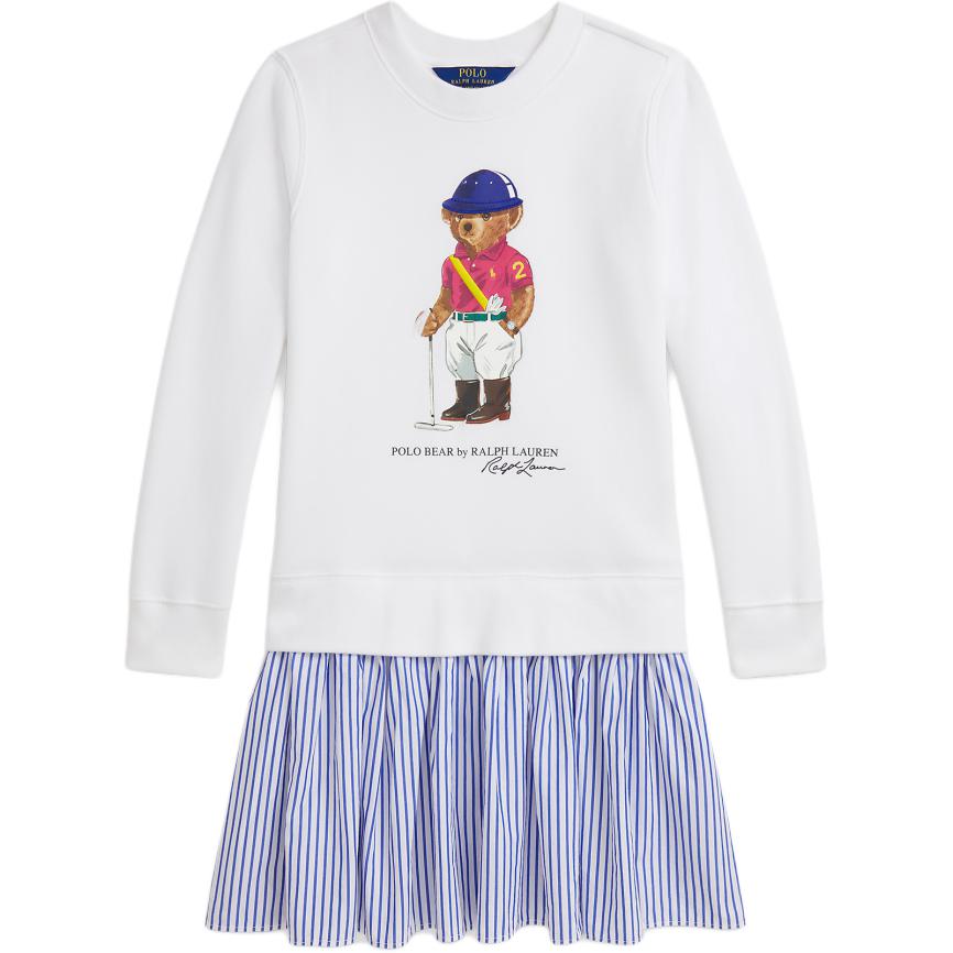 Детское платье с круглым вырезом, умеренно короткое Polo Ralph Lauren, белый, multicolor
Детское платье с круглым вырезом, умеренно короткое Polo Ralph Lauren, белый, multicolor