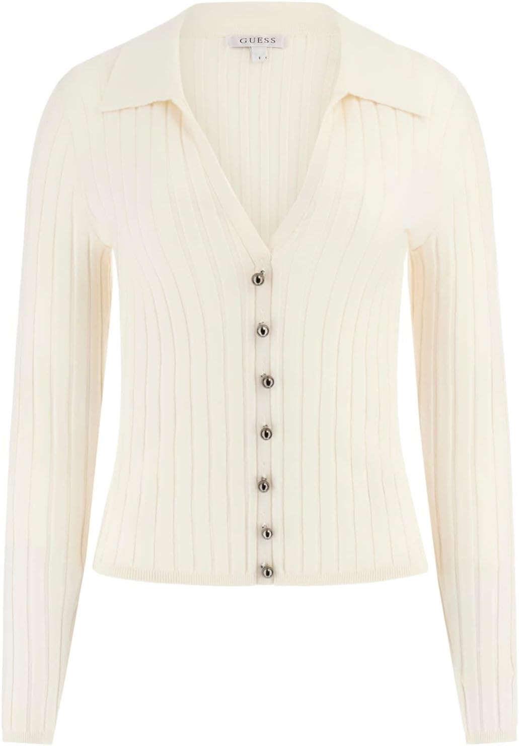 GUESS Женский экологичный длинный рукав риб Miranda свитер, Dove White
GUESS Женский экологичный длинный рукав риб Miranda свитер, Dove White