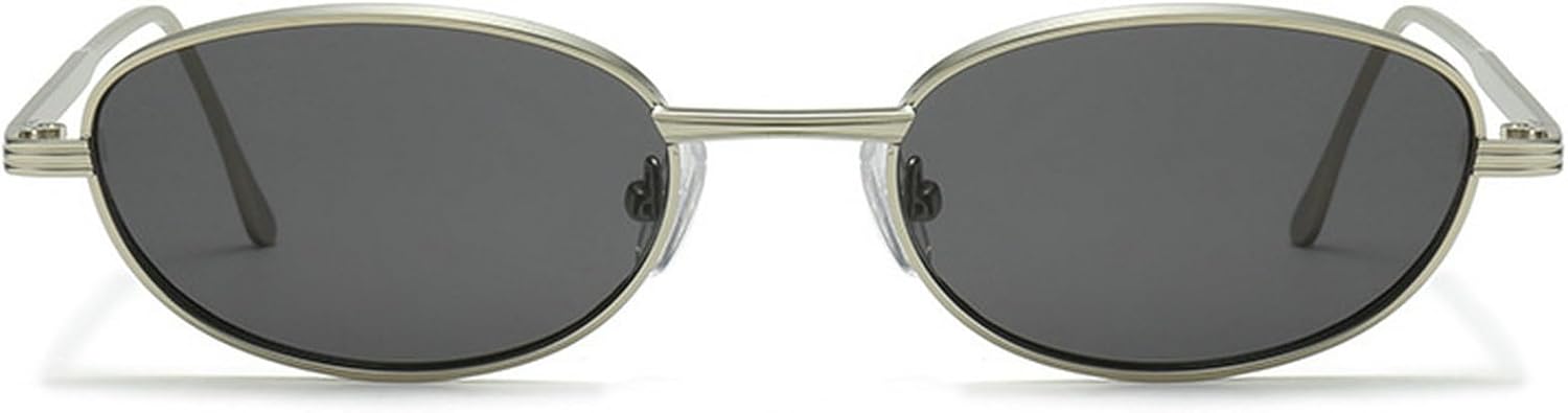 Ретро маленькие овальные солнцезащитные очки для женщин, винтажные металлические солнцезащитные очки в стиле 90-х, мужские панк-солнцезащитные очки mincl, Silver Black
Ретро маленькие овальные солнцезащитные очки для женщин, винтажные металлические солнцезащитные очки в стиле 90-х, мужские панк-солнцезащитные очки mincl, Silver Black