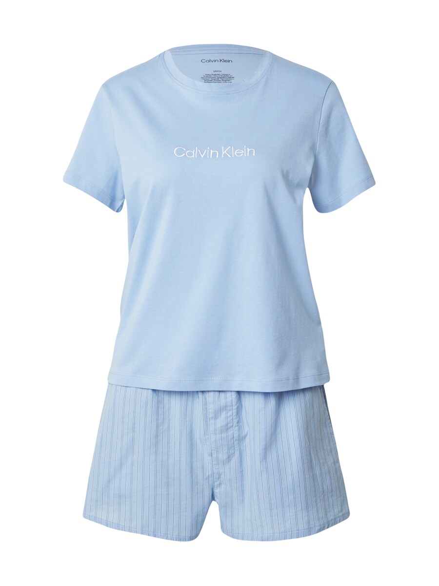 Короткий пижамный комплект Calvin Klein Underwear, синий/голубой
Короткий пижамный комплект Calvin Klein Underwear, синий/голубой