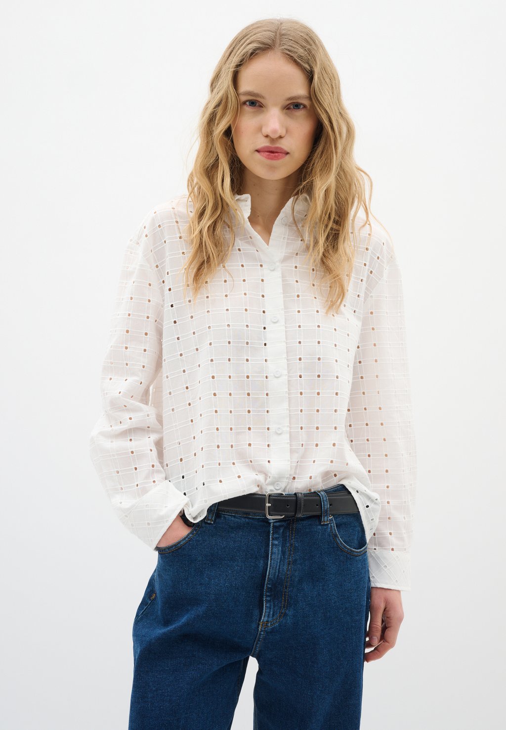 Блузка на пуговицах DAGMAR InWear, белый
Блузка на пуговицах DAGMAR InWear, белый