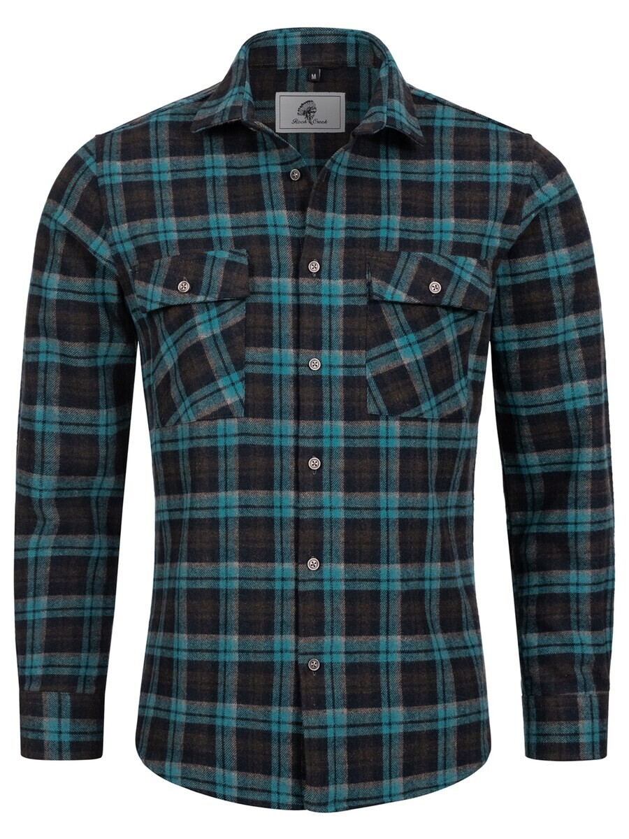 Рубашка на пуговицах стандартного кроя Rock Creek, зеленый 
Рубашка на пуговицах стандартного кроя Rock Creek, зеленый