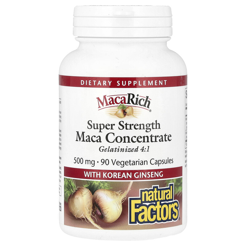 Natural Factors, Maca Rich, концентрат маки с корейским женьшенем, суперсила, 90 вегетарианских капсул
Natural Factors, Maca Rich, концентрат маки с корейским женьшенем, суперсила, 90 вегетарианских капсул