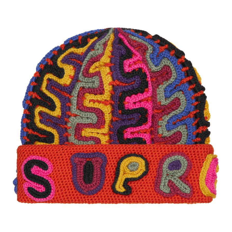 Шапка с аппликацией из пряжи Supreme, темно-оранжевый
Шапка с аппликацией из пряжи Supreme, темно-оранжевый