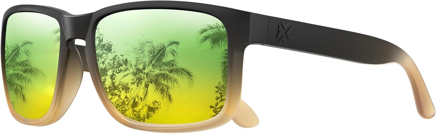 Поляризованные солнцезащитные очки MAXJULI для мужчин и женщин, защита от УФ-излучения UV400, идеально подходят для вождения, езды на велосипеде и бега. Модель 8120, Black -Brown Frame Gold Lens
Поляризованные солнцезащитные очки MAXJULI для мужчин и женщин, защита от УФ-излучения UV400, идеально подходят для вождения, езды на велосипеде и бега. Модель 8120, Black -Brown Frame Gold Lens