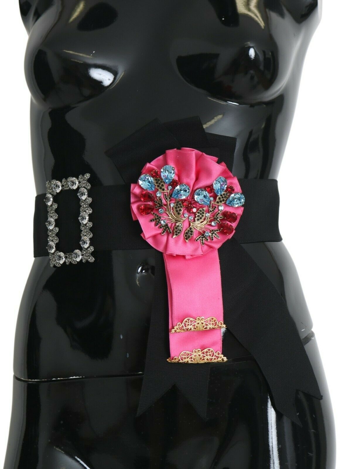 Элегантный пояс на талию с цветочным узором и кристаллами Dolce & Gabbana, черный
Элегантный пояс на талию с цветочным узором и кристаллами Dolce & Gabbana, черный