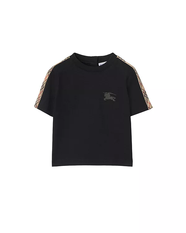 Детская хлопковая футболка в клетку. Burberry, черный
Детская хлопковая футболка в клетку. Burberry, черный