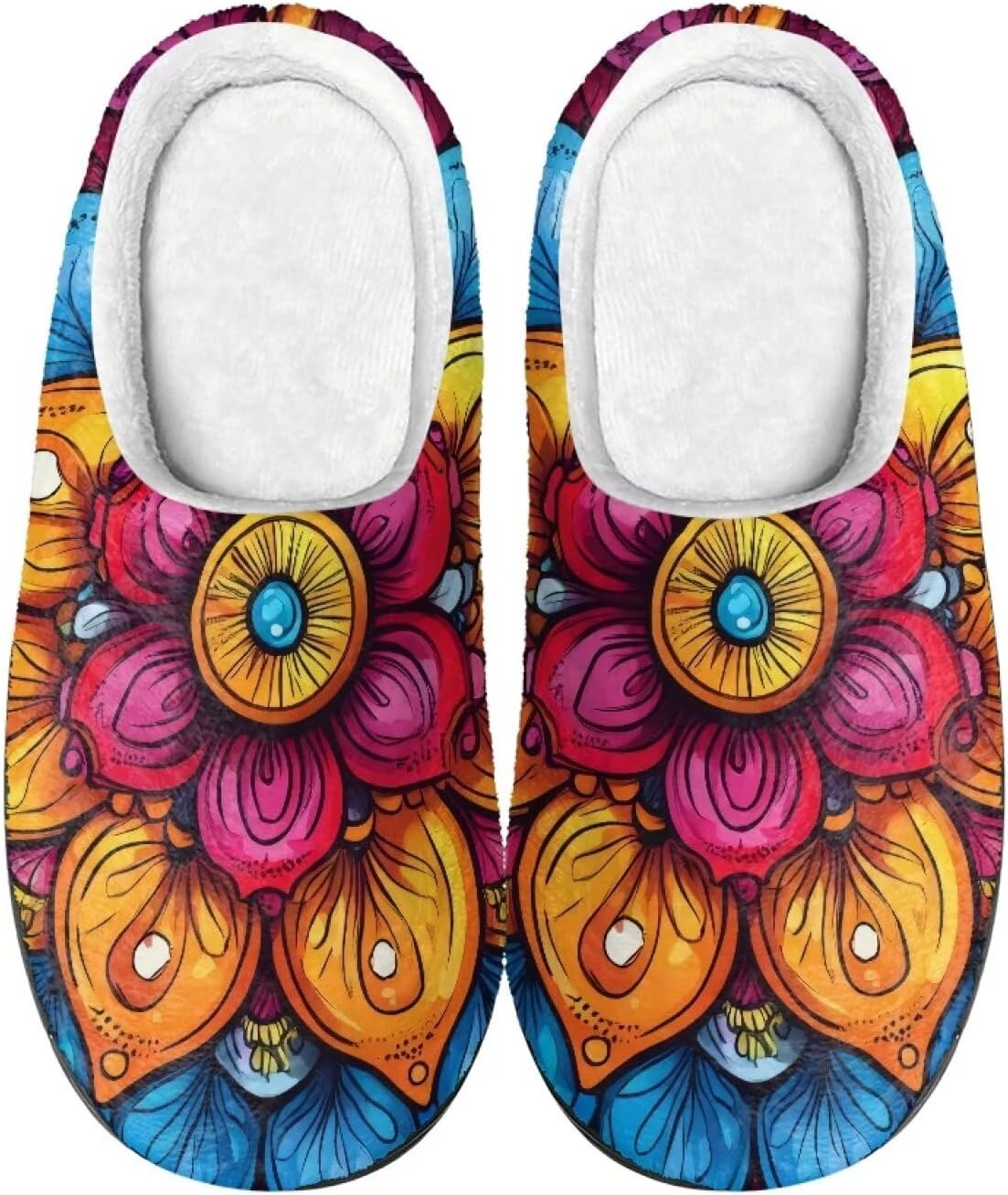 Мужские и женские нескользящие тапочки, теплые мягкие уютные тапочки из фланели, домашняя обувь для спальни и улицы, размеры 2-12 Zcfygdx, Mandala Flower Print Colorful
Мужские и женские нескользящие тапочки, теплые мягкие уютные тапочки из фланели, домашняя обувь для спальни и улицы, размеры 2-12 Zcfygdx, Mandala Flower Print Colorful