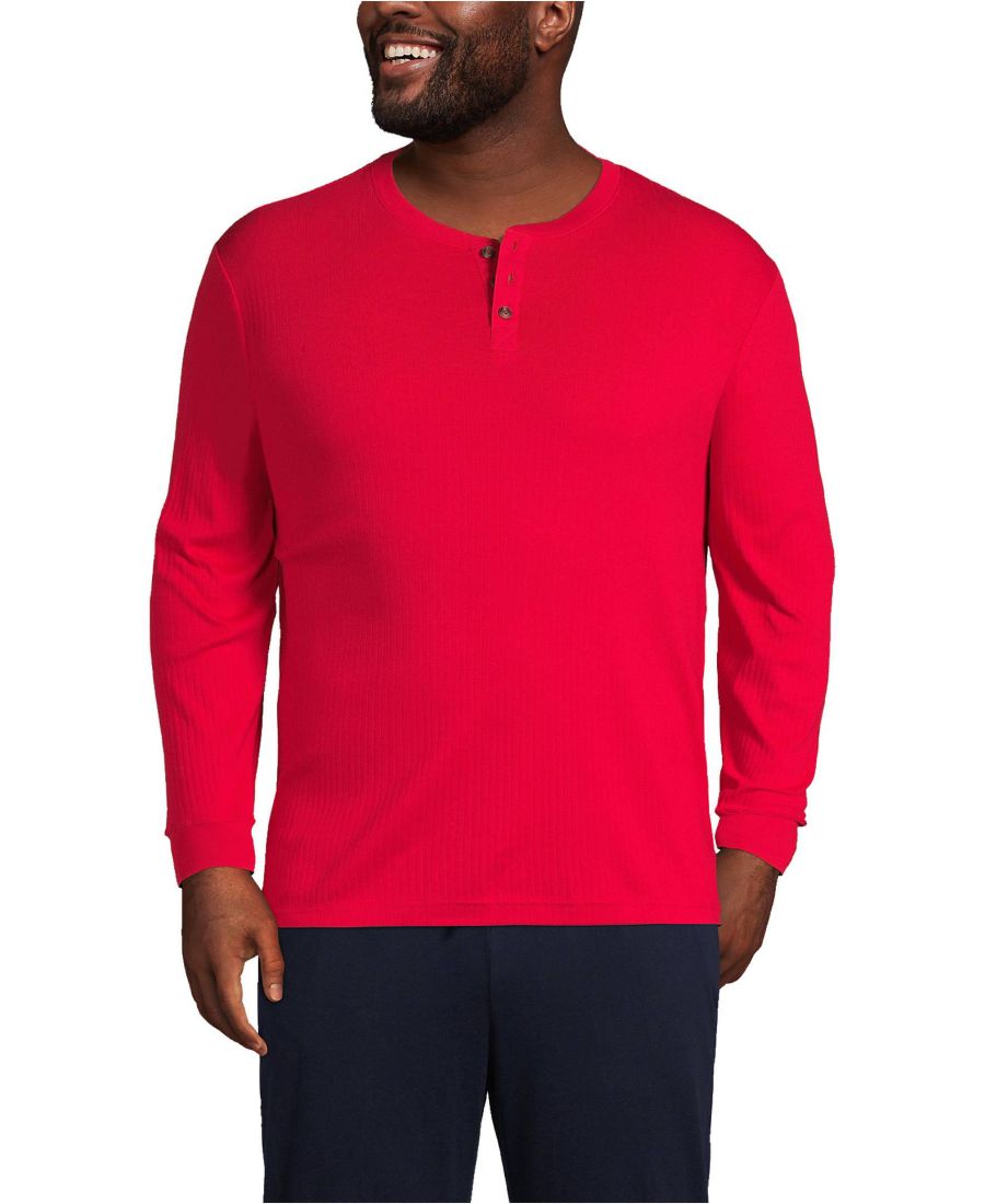 Мужская вязаная ребристая пижамная футболка-поло с воротником-стойкой Lands' End, Rich red
Мужская вязаная ребристая пижамная футболка-поло с воротником-стойкой Lands' End, Rich red