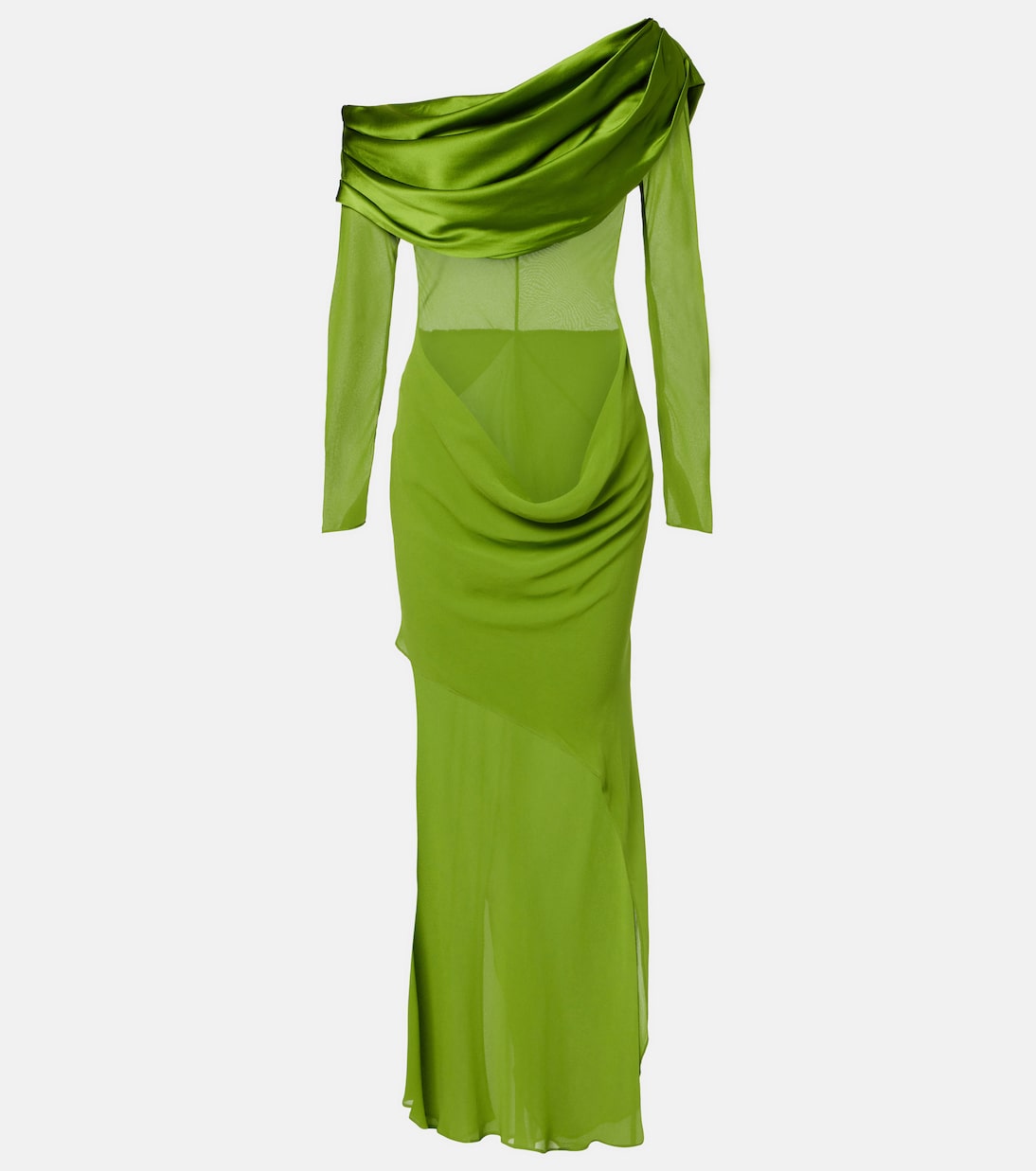 Платье из шелкового жоржета с драпировкой Christopher Esber, Cactus
Платье из шелкового жоржета с драпировкой Christopher Esber, Cactus