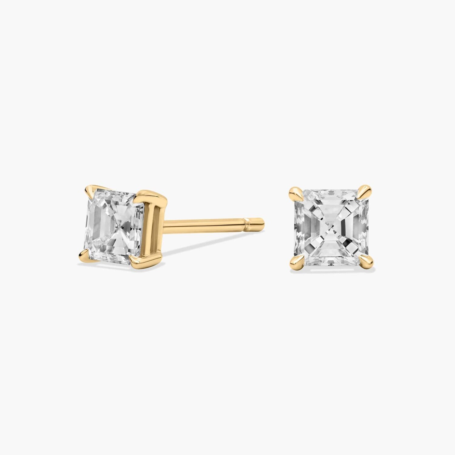 Серьги-гвоздики с бриллиантами огранки Asscher из желтого золота 14 карат (1/2 карата Tw. - HI / SI1-SI2) Blue Nile
Серьги-гвоздики с бриллиантами огранки Asscher из желтого золота 14 карат (1/2 карата Tw. - HI / SI1-SI2) Blue Nile