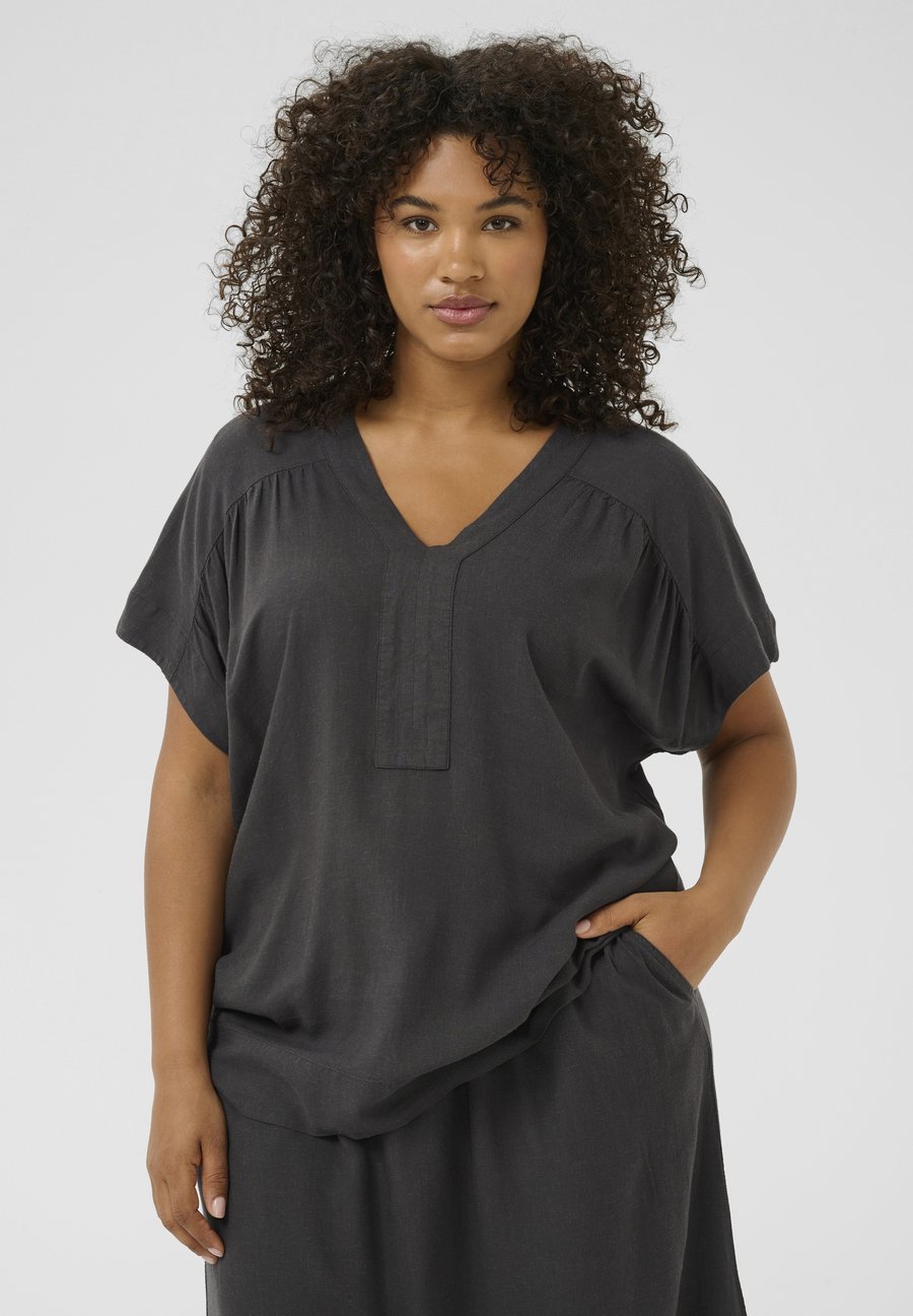 Блуза Kaffe Curve KCMILLE, Black Oyster/Black
Блуза Kaffe Curve KCMILLE, Black Oyster/Black