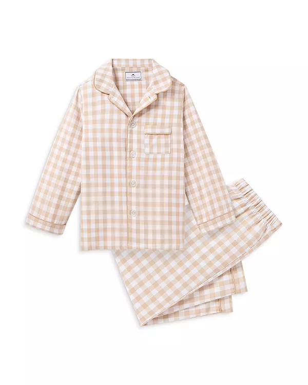 Пижама унисекс из клетчатой саржи - для младенцев, малышей и детей постарше. Petite Plume, бежевый
Пижама унисекс из клетчатой саржи - для младенцев, малышей и детей постарше. Petite Plume, бежевый