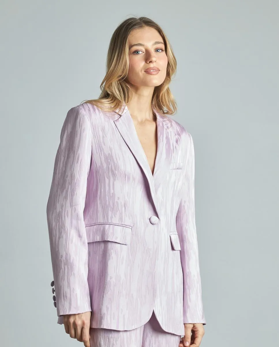 Женский фактурный пиджак с длинными рукавами Alma en Pena, сиреневый
Женский фактурный пиджак с длинными рукавами Alma en Pena, сиреневый