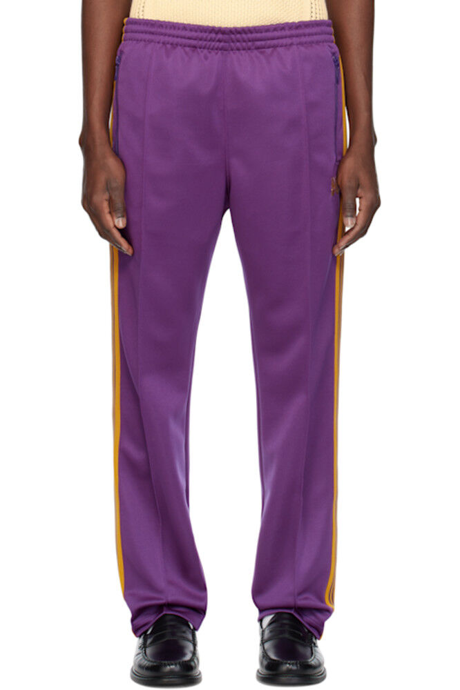 Фиолетовые узкие спортивные брюки NEEDLES 
Фиолетовые узкие спортивные брюки NEEDLES