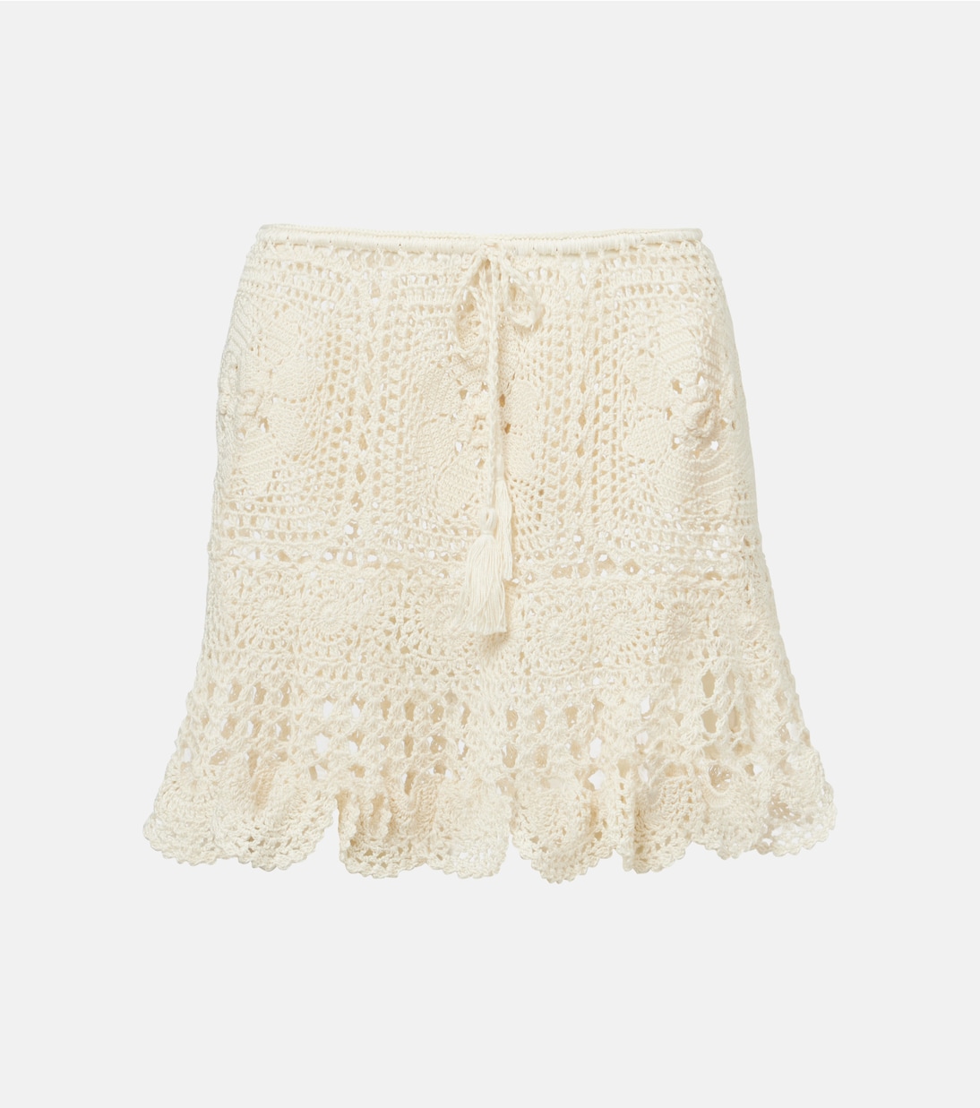 Хлопковая кружевная мини-юбка Anna Kosturova, кремовый
Хлопковая кружевная мини-юбка Anna Kosturova, кремовый