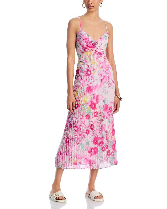 Рэй Плиссированное Миди-платье из Цветочного Шифона STEVE MADDEN, розовый
Рэй Плиссированное Миди-платье из Цветочного Шифона STEVE MADDEN, розовый