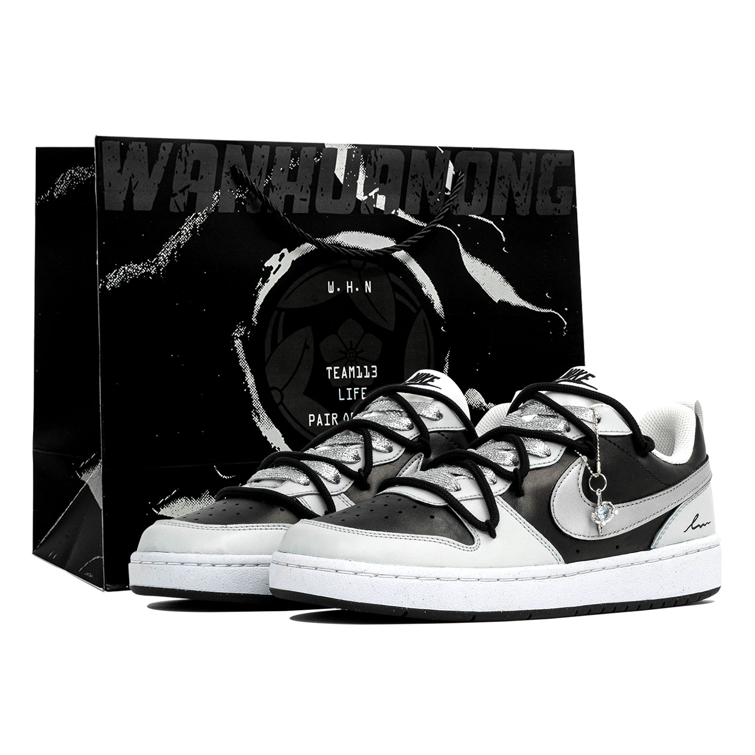 Детские кроссовки для скейтбординга Court Borough с нескользящей подошвой и износостойкими подошвами для подростков Nike, черный/белый/серебряный
Детские кроссовки для скейтбординга Court Borough с нескользящей подошвой и износостойкими подошвами для подростков Nike, черный/белый/серебряный