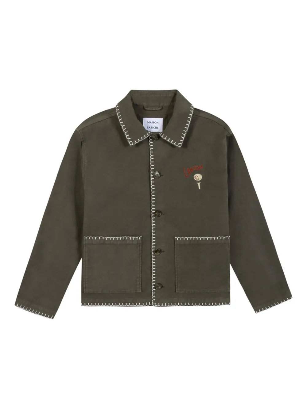 Куртка Lemonnier с контрастной строчкой и вышивкой Maison Labiche, зеленый
Куртка Lemonnier с контрастной строчкой и вышивкой Maison Labiche, зеленый